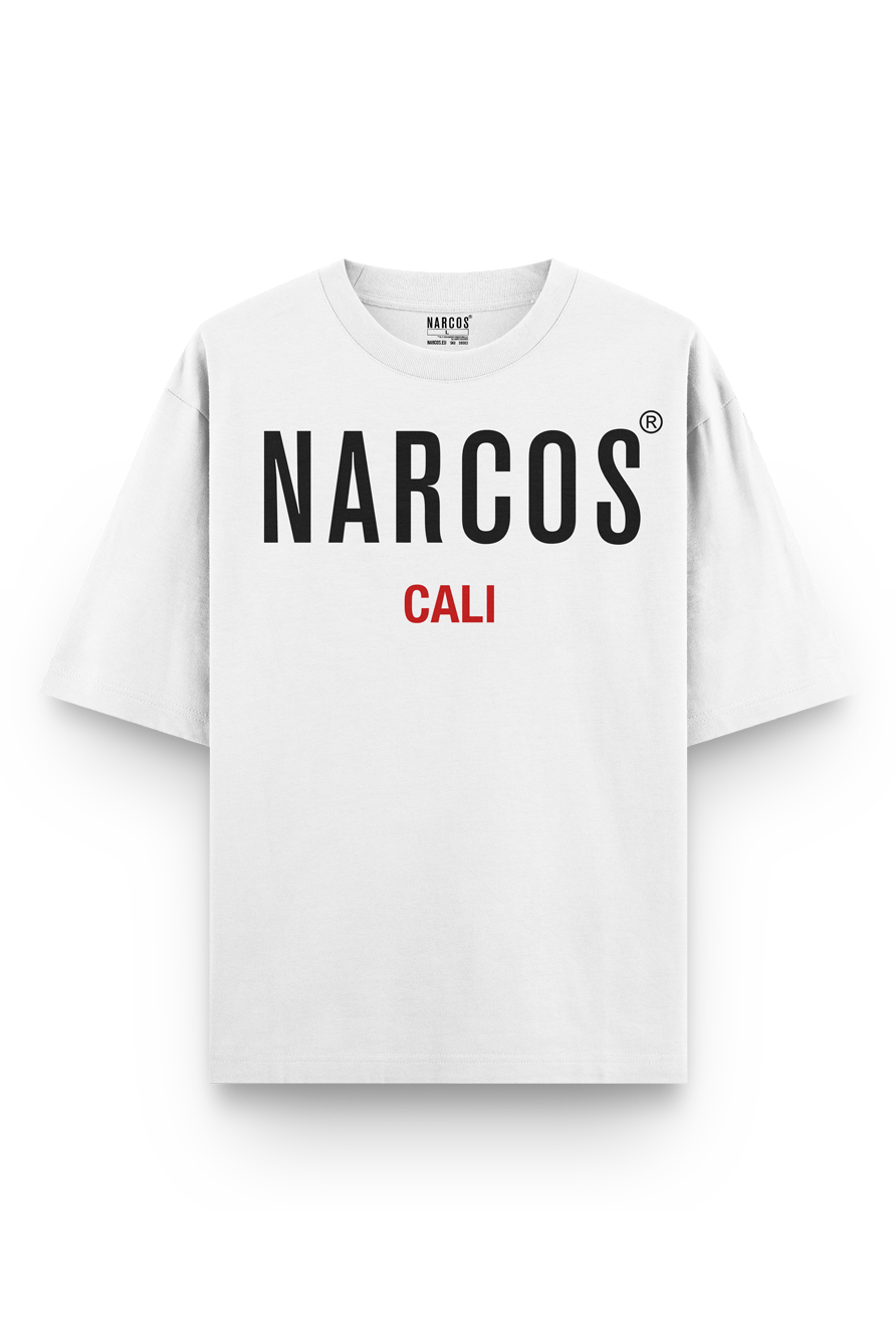 T-SHIRT NARCOS BLANC CALI