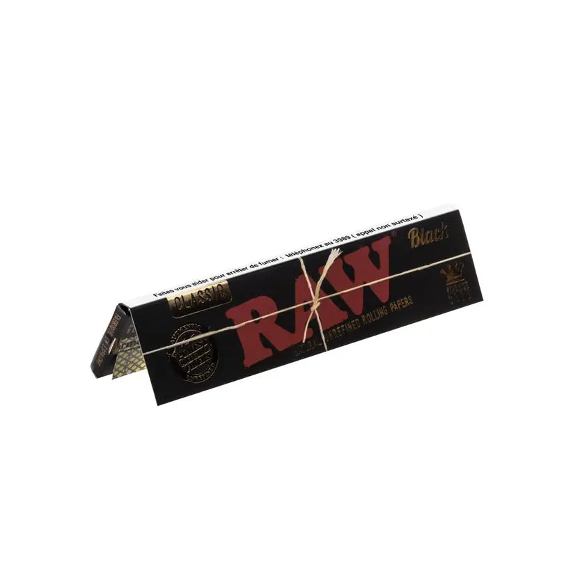FEUILLES A ROULER RAW BLACK KS SLIM X50