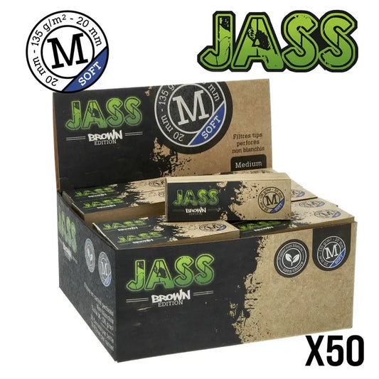 FILTER TIPS JASS SOFT BROWN TAILLE M X50