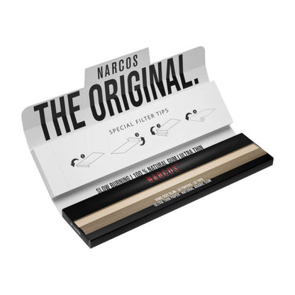 Papiers à rouler Narcos  Brown Edition King Size Slim + Embouts (24 pièces/display)