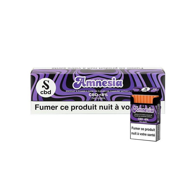 Paquet 20 cigarettes Amnesia
