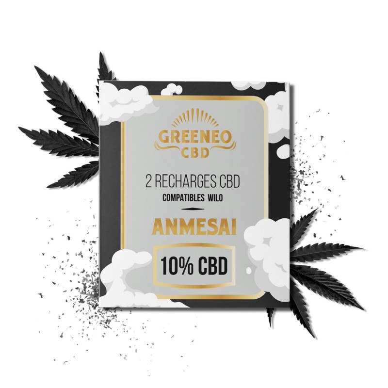 Lot de 2 cartouches à 10% CBD Recharge Anmesai
