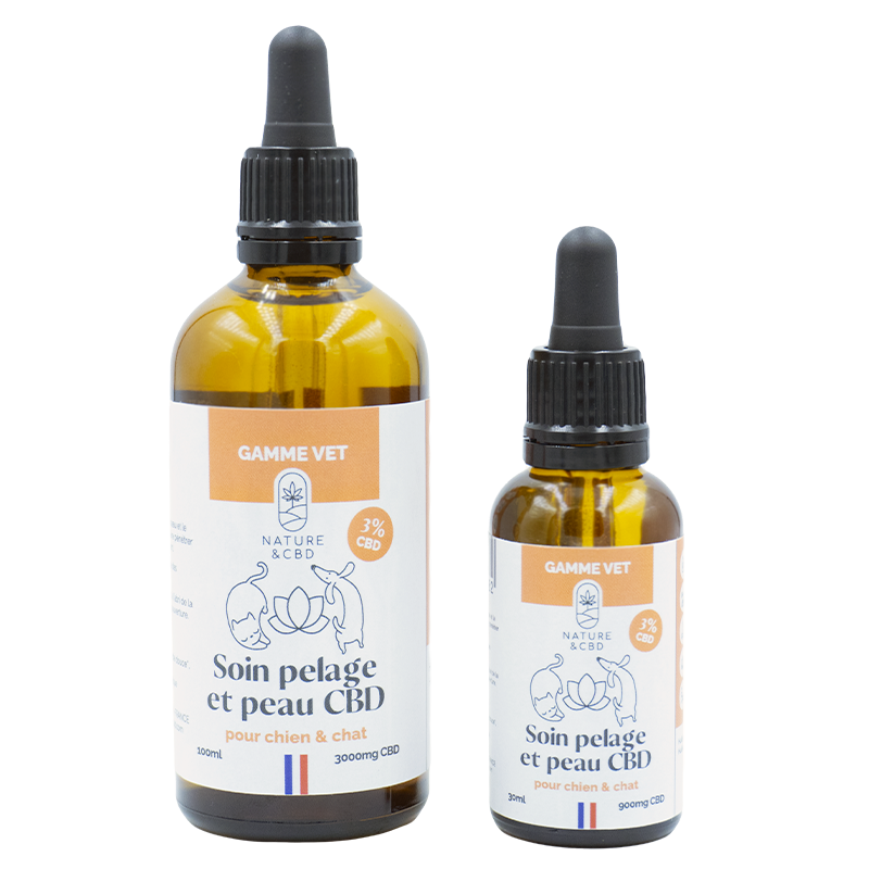 Soin peau et pelage CBD 3% - Chien & Chat